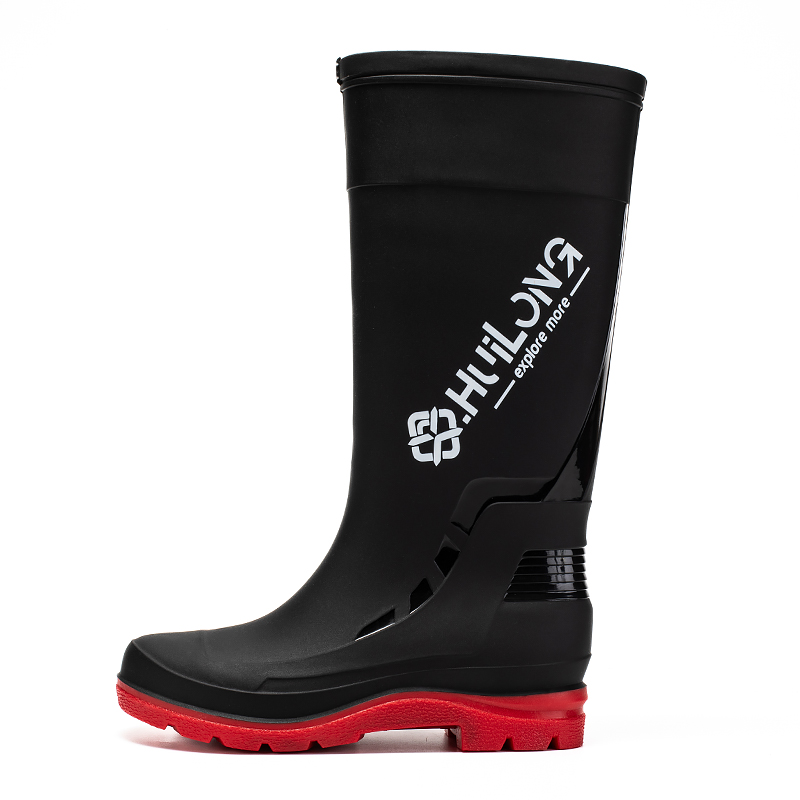 LONGYING Мужские резиновые сапоги черно-красные, цвет Black Red
LONGYING Мужские резиновые сапоги черно-красные, цвет Black Red