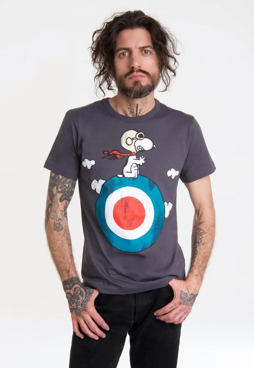 Футболка Logoshirt "Peanuts - Snoopy Pilot", с лицензионным принтом, серый
Футболка Logoshirt "Peanuts - Snoopy Pilot", с лицензионным принтом, серый