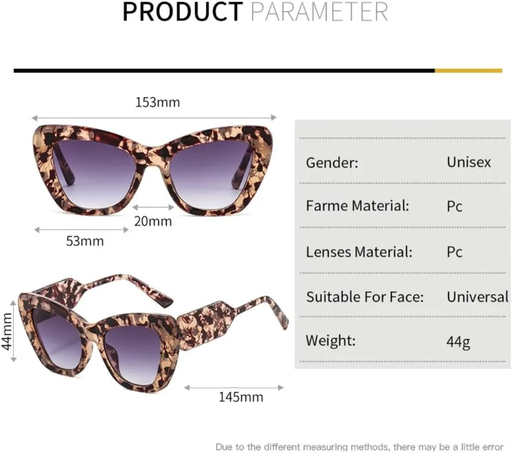 Солнцезащитные очки для мужчин и женщин - защита UV400 - увеличенные градиентные линзы "кошачий глаз" для занятий спортом на открытом воздухе и вождения DSVIGF, Pink
Солнцезащитные очки для мужчин и женщин - защита UV400 - увеличенные градиентные линзы "кошачий глаз" для занятий спортом на открытом воздухе и вождения DSVIGF, Pink