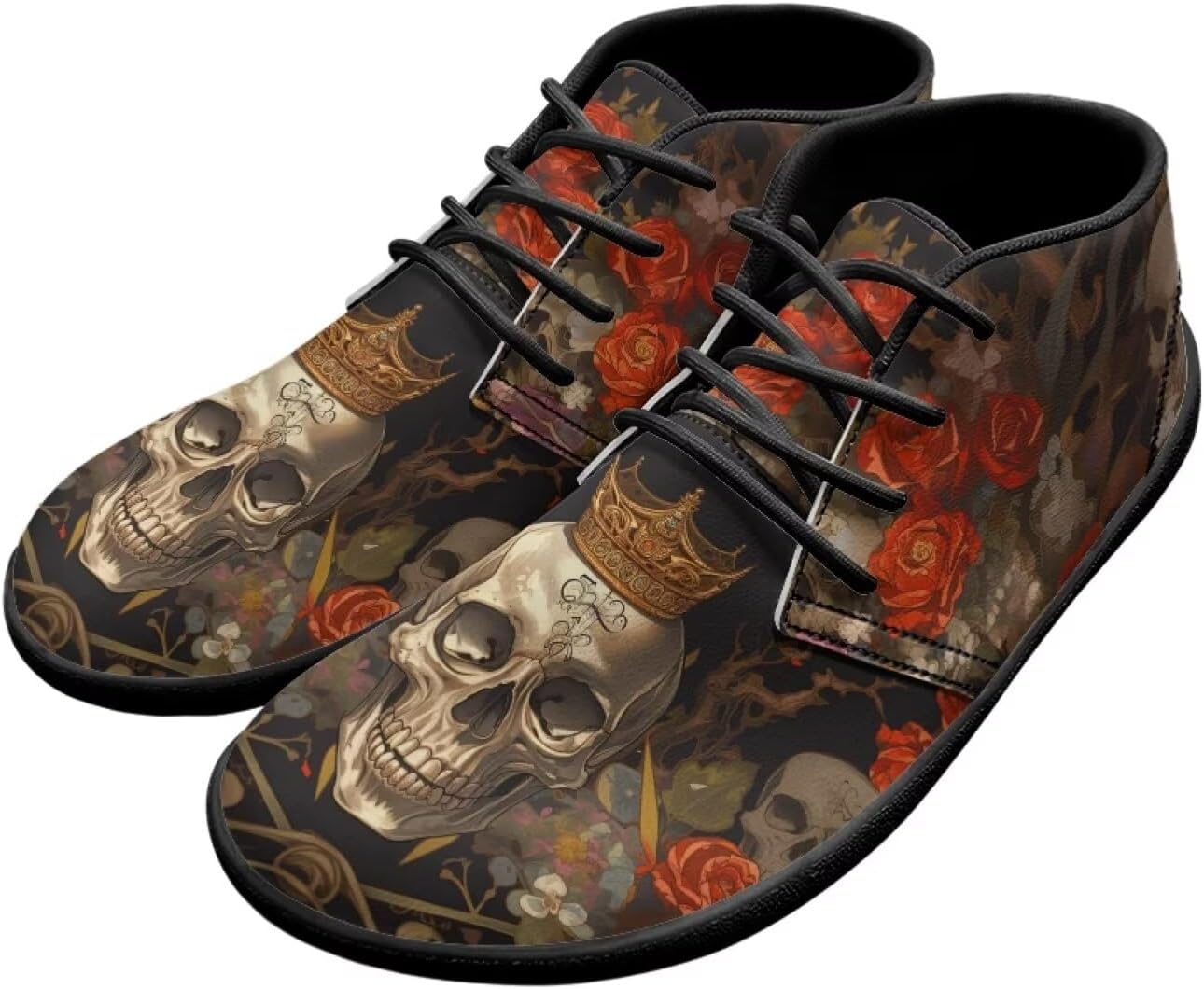 Мужские кроссовки с черепами на голую ногу, подошва нулевая, противоскользящие, для бега, ходьбы и походов Xixirimido, Crown Skull Rose Flower
Мужские кроссовки с черепами на голую ногу, подошва нулевая, противоскользящие, для бега, ходьбы и походов Xixirimido, Crown Skull Rose Flower