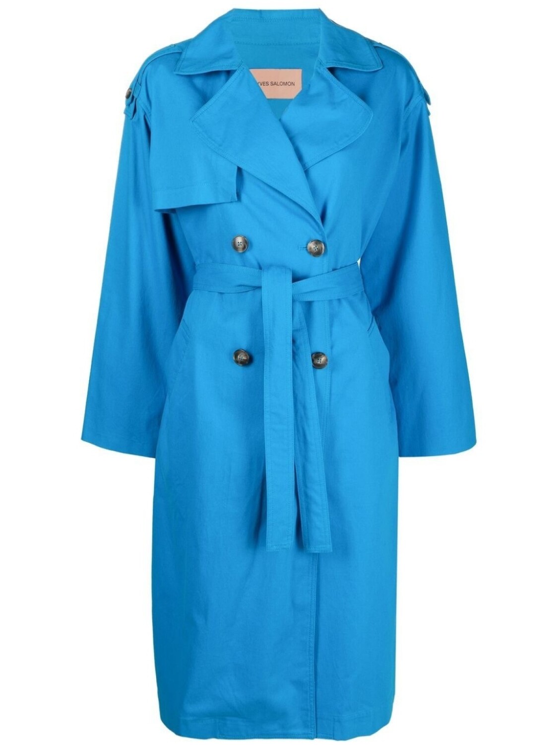 Yves Salomon тренч с поясом, синий
Yves Salomon тренч с поясом, синий