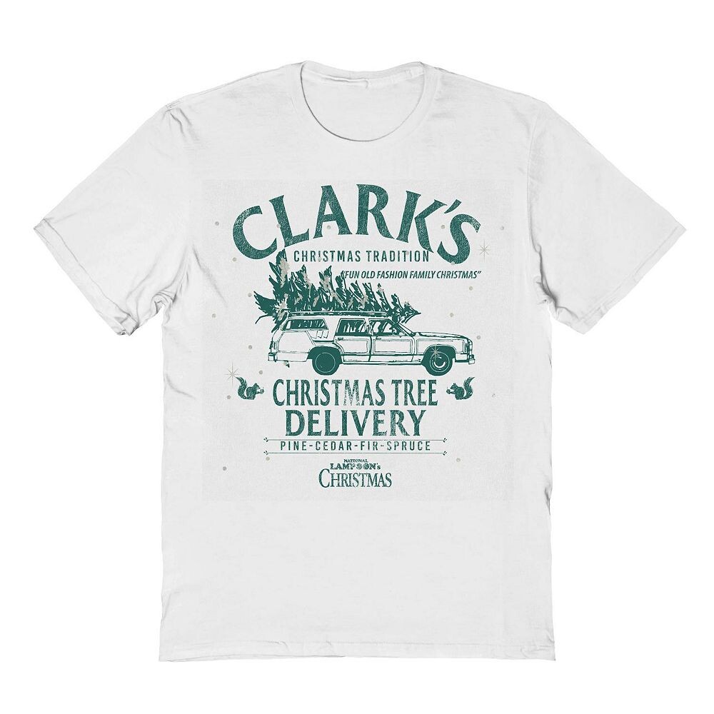 Мужская футболка Clarks с рисунком рождественской елки и рождественскими каникулами National Lampoon's Licensed Character, белый
Мужская футболка Clarks с рисунком рождественской елки и рождественскими каникулами National Lampoon's Licensed Character, белый