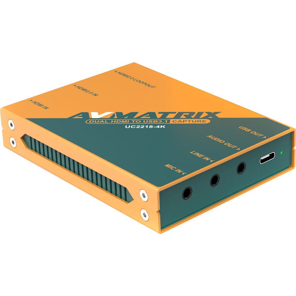 Устройство видеозахвата AVMATRIX Dual HDMI - USB-C 3.1
Устройство видеозахвата AVMATRIX Dual HDMI - USB-C 3.1