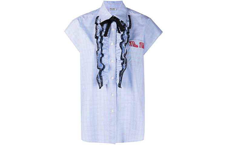 Рубашка женская синяя Miu Miu
Рубашка женская синяя Miu Miu