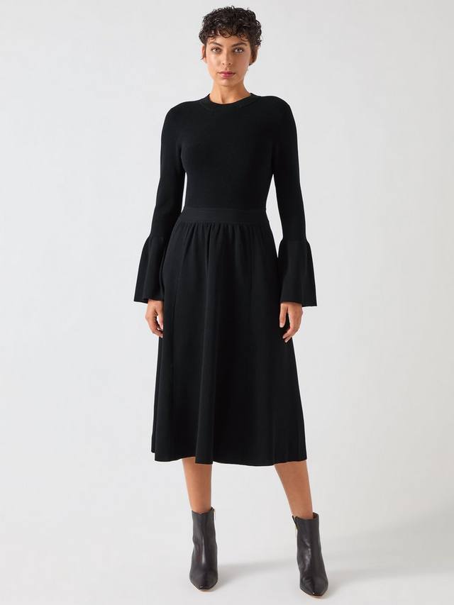 Облегающее платье-клеш tabatha L.K.Bennett, черный 
Облегающее платье-клеш tabatha L.K.Bennett, черный