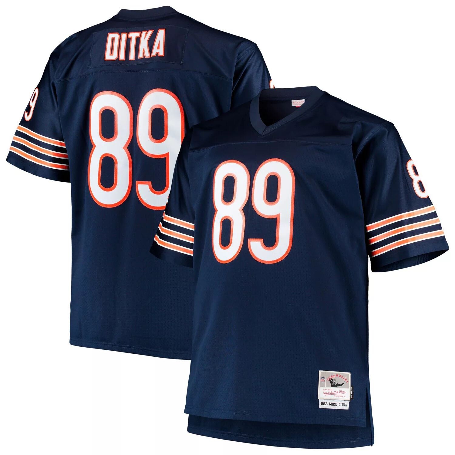 Мужская футболка Mitchell & Ness Mike Ditka Navy Chicago Bears Big & Tall 1966 года, реплика пенсионера
Мужская футболка Mitchell & Ness Mike Ditka Navy Chicago Bears Big & Tall 1966 года, реплика пенсионера