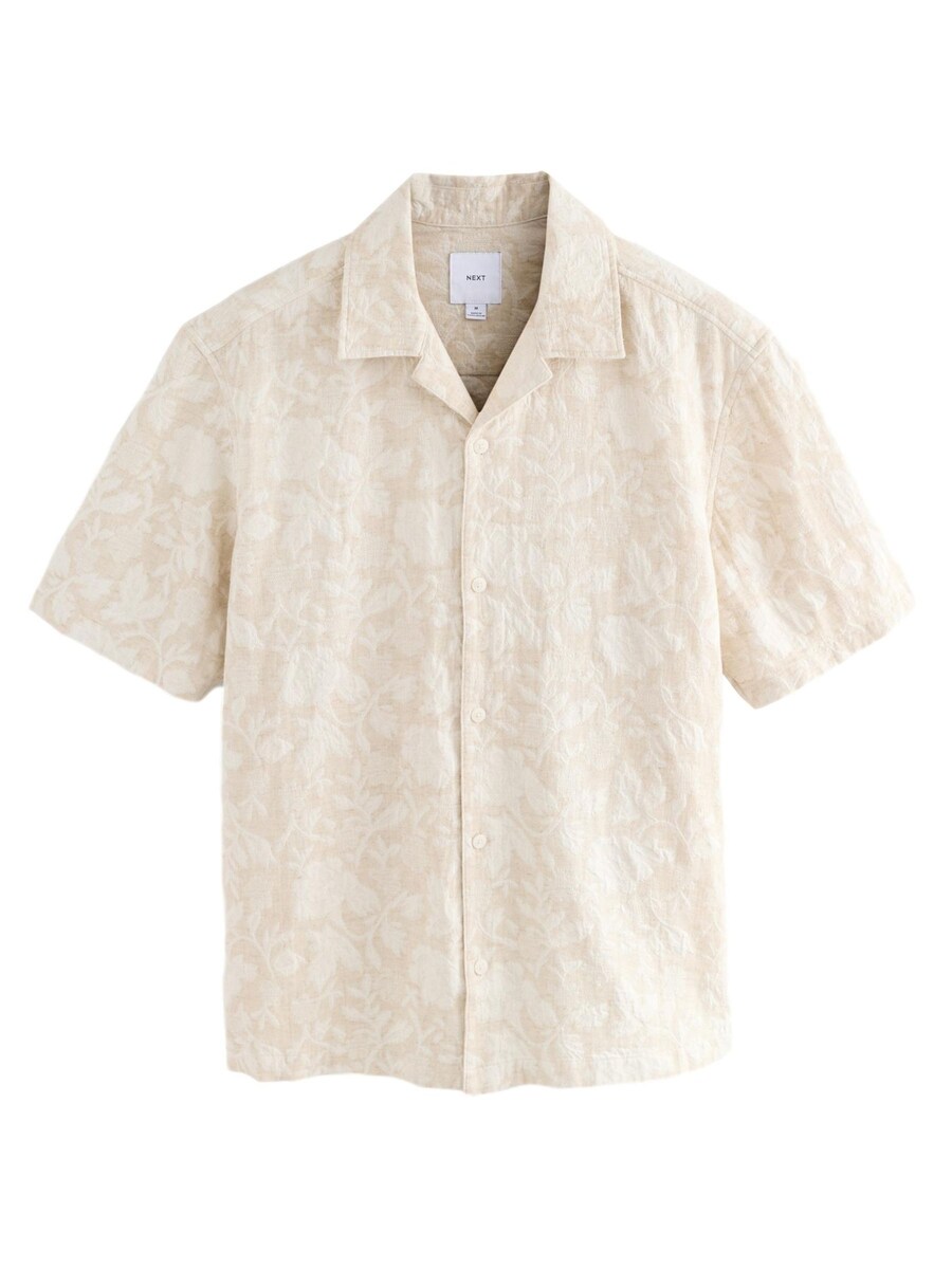Рубашка на пуговицах классического кроя Next, бежевый
Рубашка на пуговицах классического кроя Next, бежевый