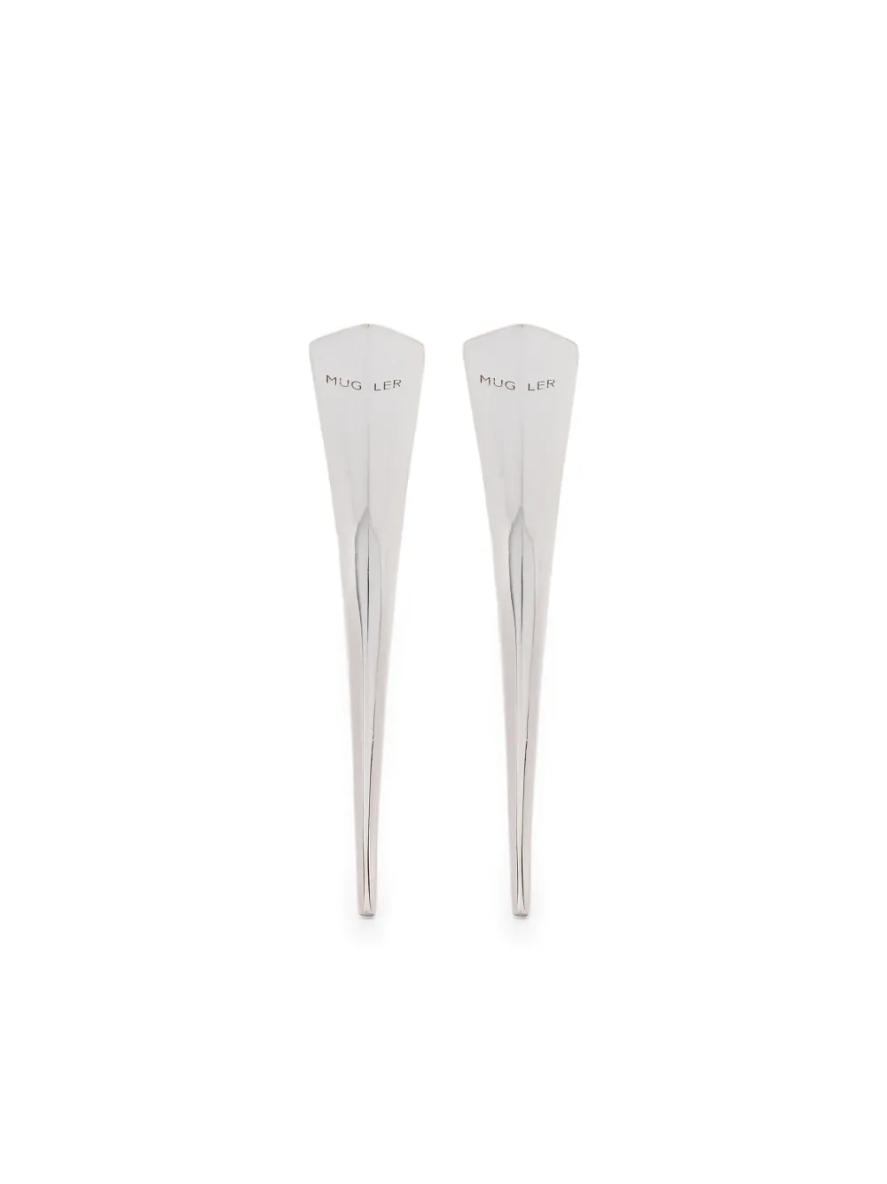 Серьги с логотипом Mugler, серебяный
Серьги с логотипом Mugler, серебяный
