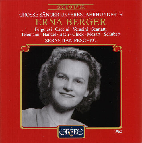 CD диск Berger / Pergolesi / Caccini / Vercini / Peschko: Great Singers of Our Century: Erna Berger
CD диск Berger / Pergolesi / Caccini / Vercini / Peschko: Great Singers of Our Century: Erna Berger