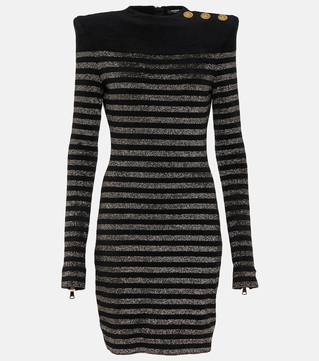 Мини-платье в полоску с люрексом® BALMAIN, черный
Мини-платье в полоску с люрексом® BALMAIN, черный