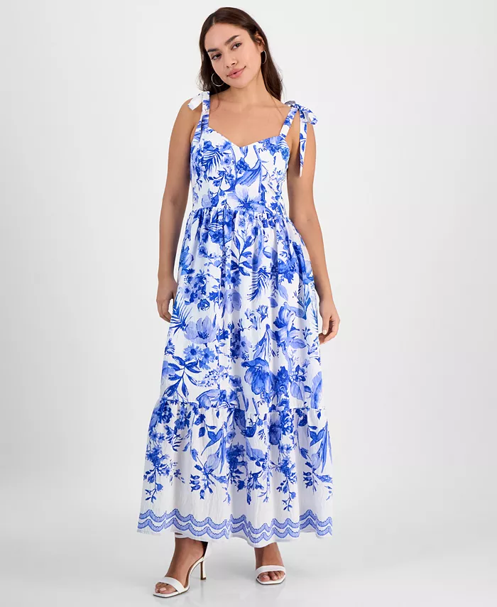 Женское цветочное макси-платье с корсетом и завязками Sam Edelman, мультиколор
Женское цветочное макси-платье с корсетом и завязками Sam Edelman, мультиколор