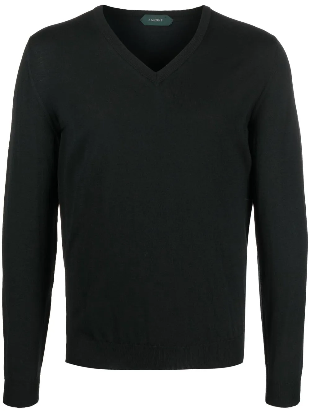 Джемпер с V-образным вырезом Zanone, черный
Джемпер с V-образным вырезом Zanone, черный