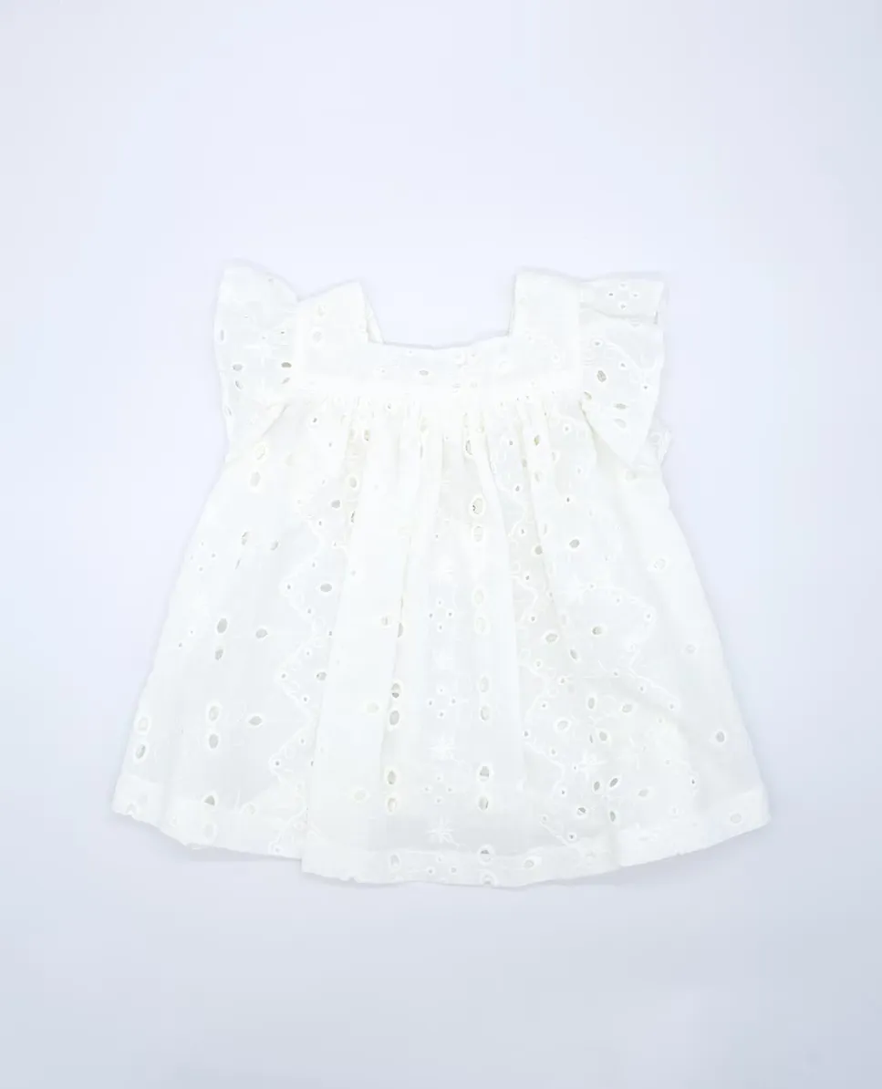 Платье для девочки из хлопка с квадратным вырезом Fina Ejerique, белый
Платье для девочки из хлопка с квадратным вырезом Fina Ejerique, белый