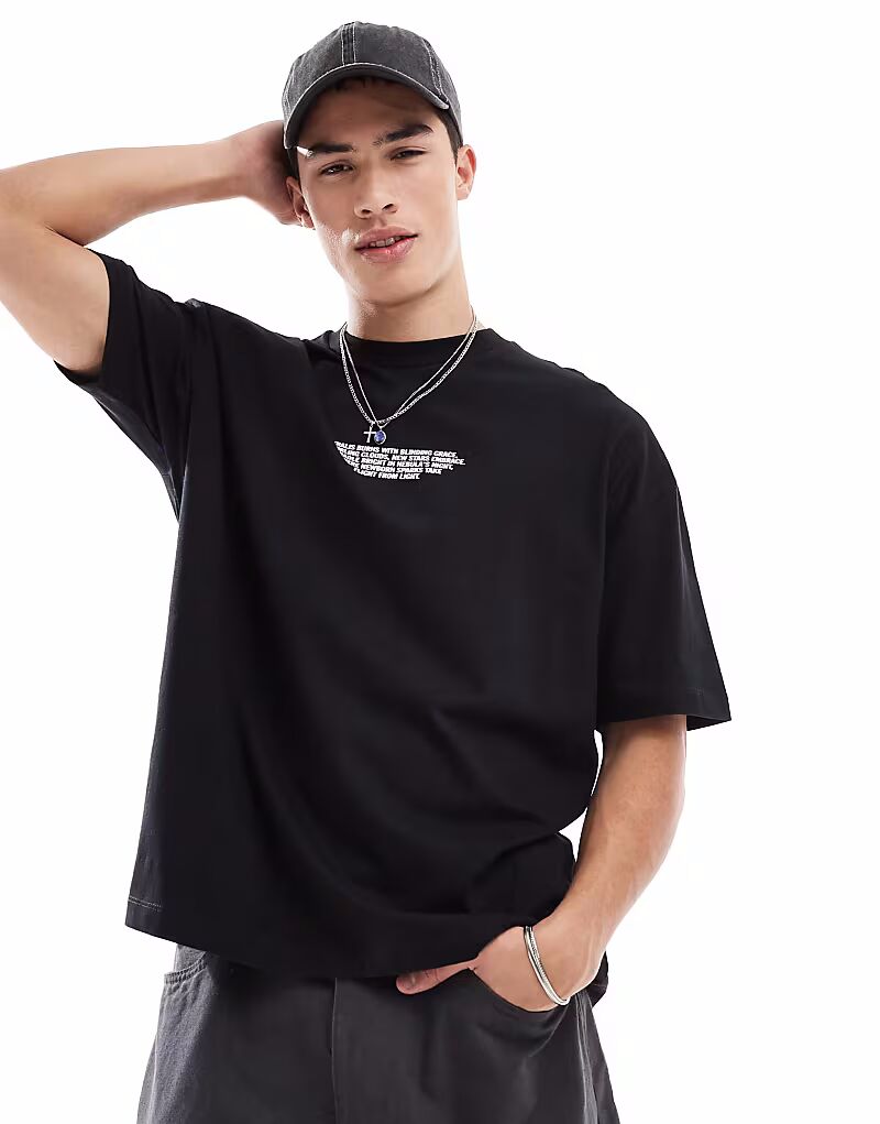 Футболка свободного кроя ASOS DESIGN с небесным принтом черного цвета, Черный, Футболка свободного кроя ASOS DESIGN с небесным принтом черного цвета
Футболка свободного кроя ASOS DESIGN с небесным принтом черного цвета, Черный, Футболка свободного кроя ASOS DESIGN с небесным принтом черного цвета