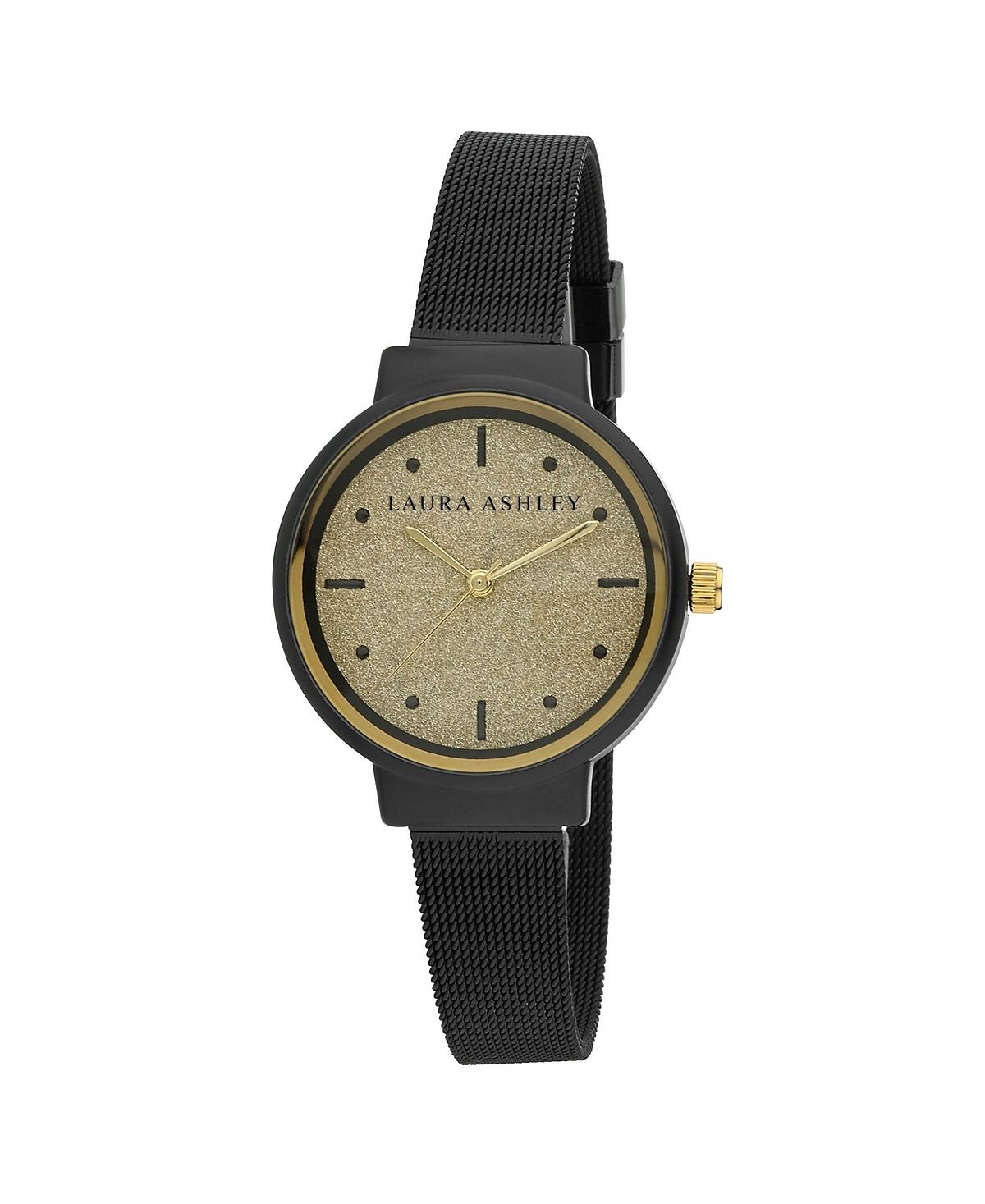 Часы с блестящим циферблатом и черной сеткой Spray Laura Ashley, черный
Часы с блестящим циферблатом и черной сеткой Spray Laura Ashley, черный