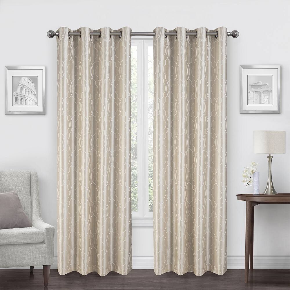 Regal Home 2 оконные занавески из искусственного шелка с вышивкой, цвет Ivory White
Regal Home 2 оконные занавески из искусственного шелка с вышивкой, цвет Ivory White