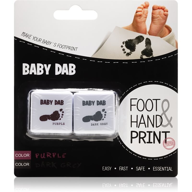 Краска для отпечатков рук Baby Dab Foot & Hand Print Фиолетовая и серая 2 шт Inna Marka
Краска для отпечатков рук Baby Dab Foot & Hand Print Фиолетовая и серая 2 шт Inna Marka