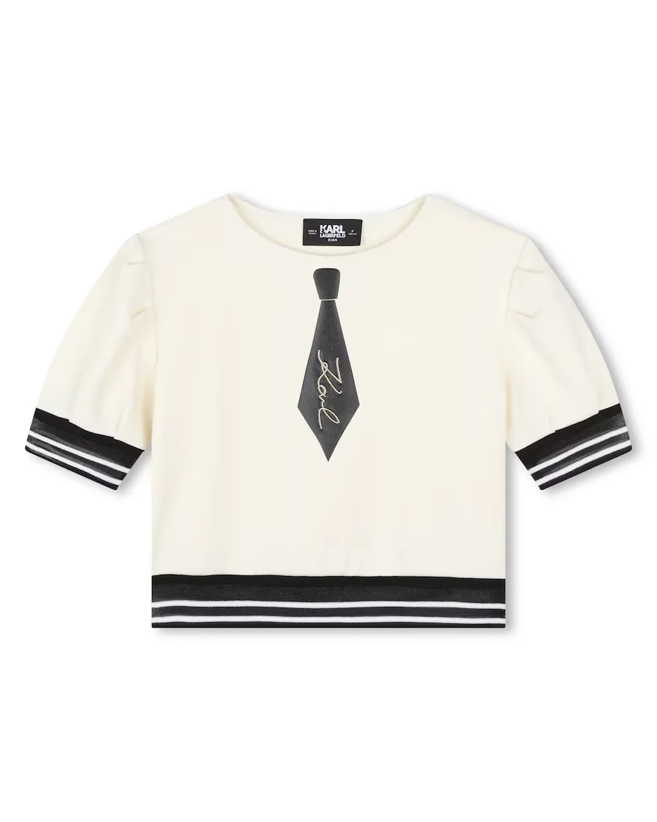 Футболка для девочки с короткими рукавами в стиле «тромпель» Karl Lagerfeld Kids, цвет Natural
Футболка для девочки с короткими рукавами в стиле «тромпель» Karl Lagerfeld Kids, цвет Natural