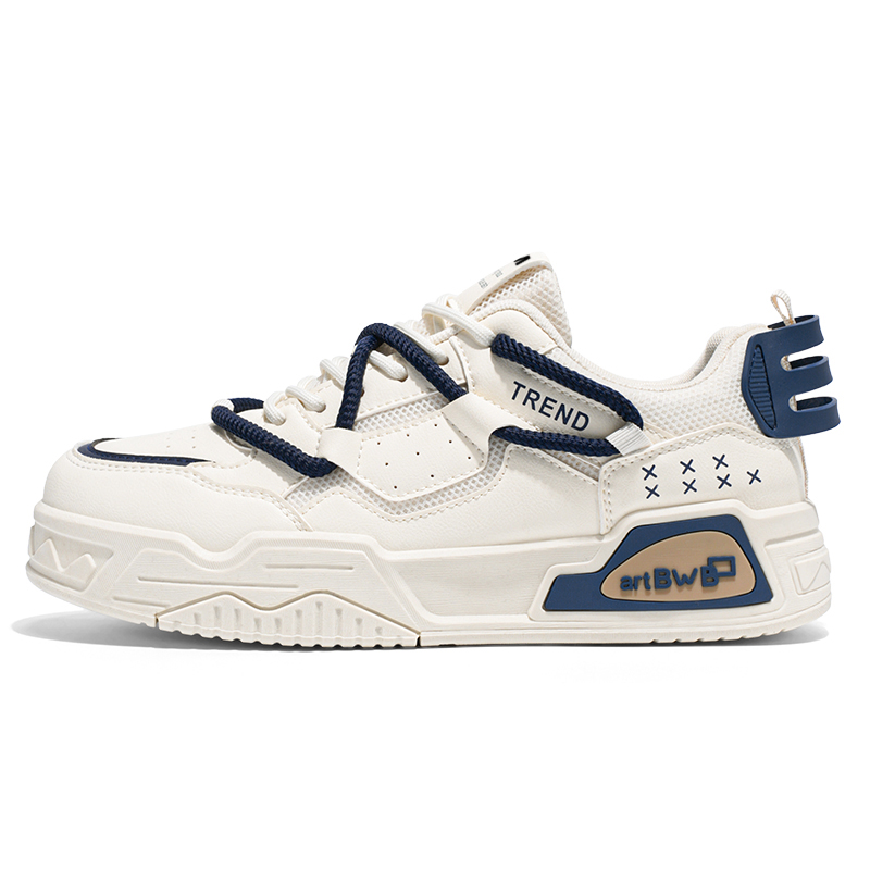 JKEM Антискользящие и износостойкие низкие скейтерские кроссовки для мужчин с эффектом увеличения роста - бежево-темно-синие, цвет Beige Dark Blue
JKEM Антискользящие и износостойкие низкие скейтерские кроссовки для мужчин с эффектом увеличения роста - бежево-темно-синие, цвет Beige Dark Blue