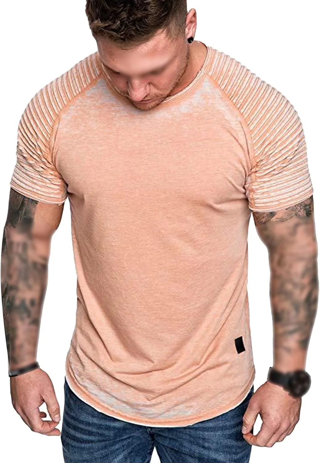 Мужская футболка с регланными рукавами и складками для тренировок Maiyifu-GJ
Мужская футболка с регланными рукавами и складками для тренировок Maiyifu-GJ