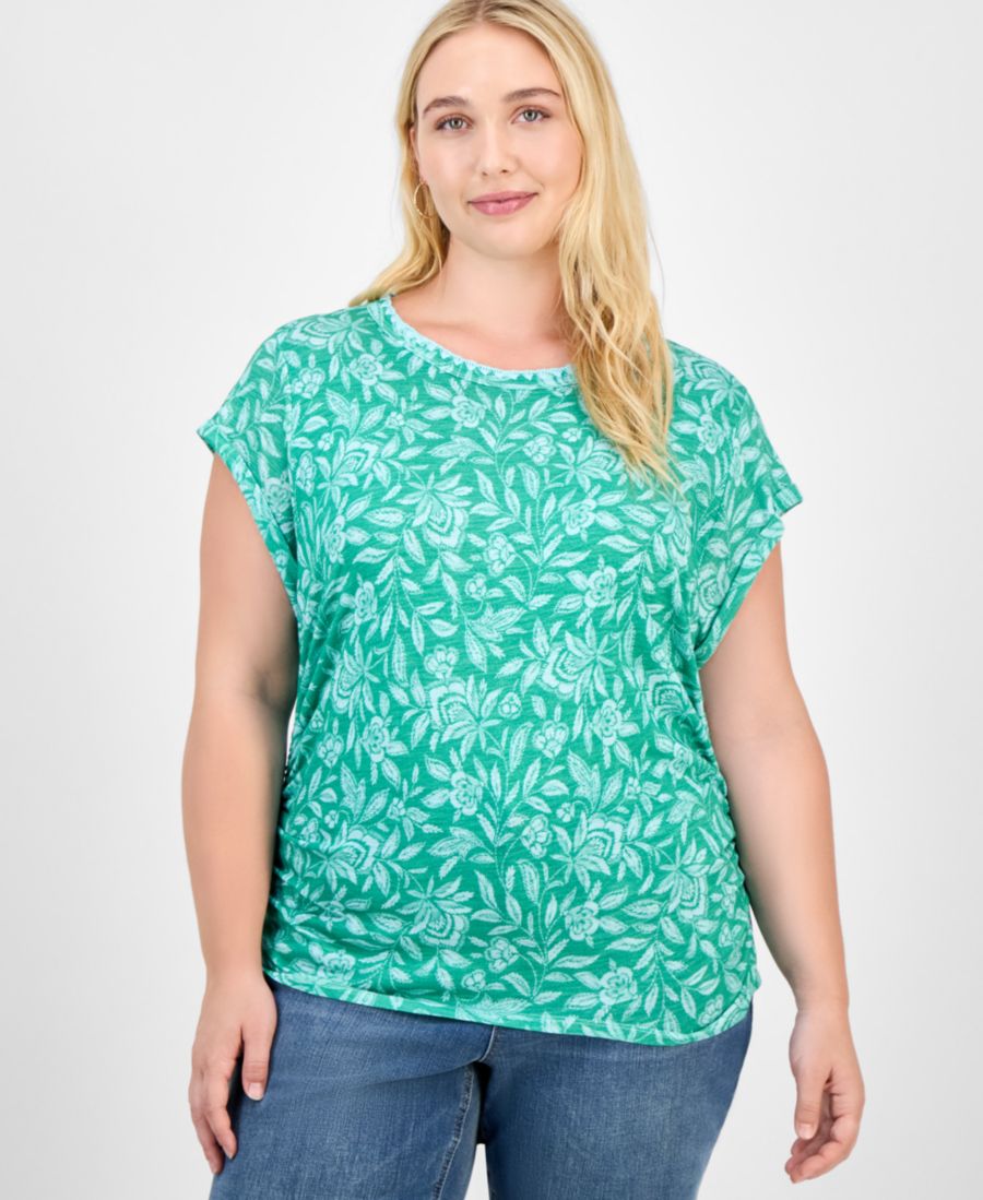 Женская блузка с принтом и короткими рукавами, размеры PXS-3X Democracy, Marine Green
Женская блузка с принтом и короткими рукавами, размеры PXS-3X Democracy, Marine Green