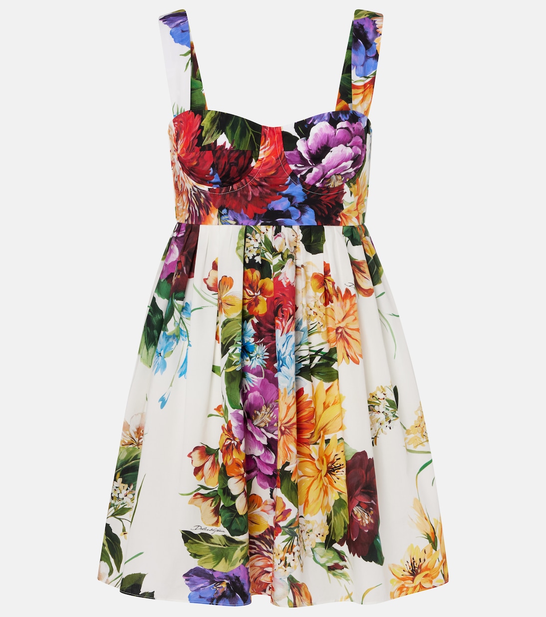 Мини-платье из хлопка с цветочным принтом Dolce&Gabbana, B.Biori Cret. F.Bco
Мини-платье из хлопка с цветочным принтом Dolce&Gabbana, B.Biori Cret. F.Bco