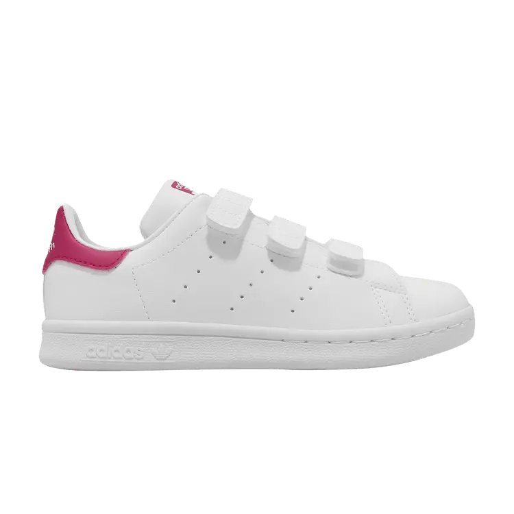 Кроссовки adidas Stan Smith J 'White Bold Pink', белый 
Кроссовки adidas Stan Smith J 'White Bold Pink', белый