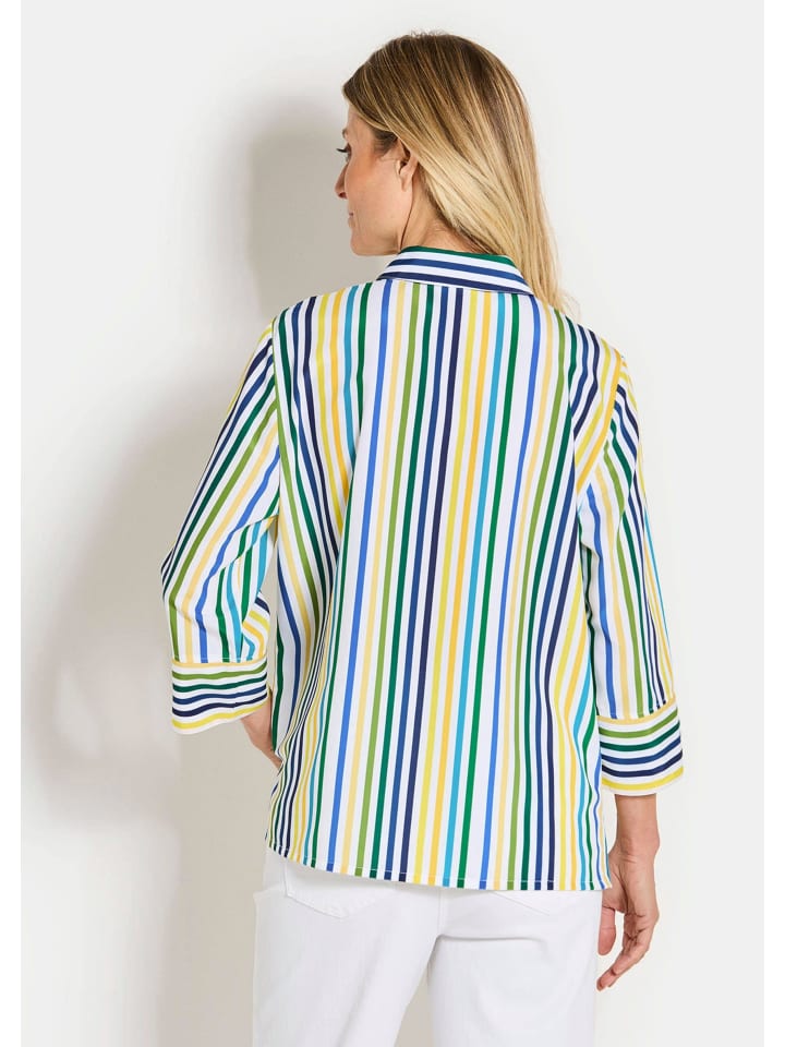GOLDNER Размер короткий: Блузка. Блузка зеленого / синего / желтого / полосатого цвета
GOLDNER Размер короткий: Блузка. Блузка зеленого / синего / желтого / полосатого цвета