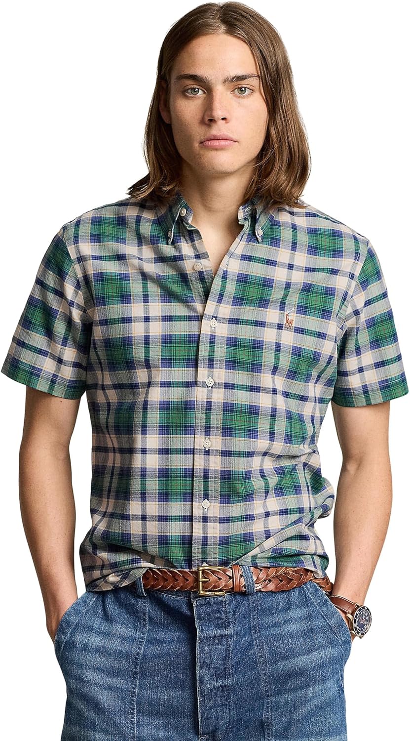 POLO RALPH LAUREN Мужская классическая клетчатая рубашка Oxford, White Green Multi
POLO RALPH LAUREN Мужская классическая клетчатая рубашка Oxford, White Green Multi