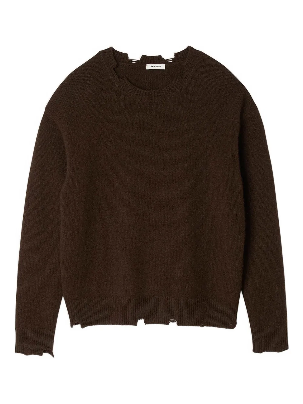 Шерстяной свитер с бахромой SANDRO, коричневый
Шерстяной свитер с бахромой SANDRO, коричневый