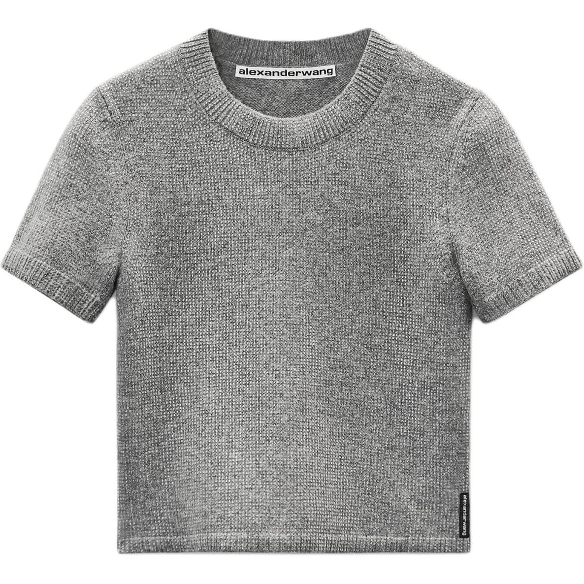 Футболка с вышивкой с круглым вырезом Alexander Wang, серый
Футболка с вышивкой с круглым вырезом Alexander Wang, серый
