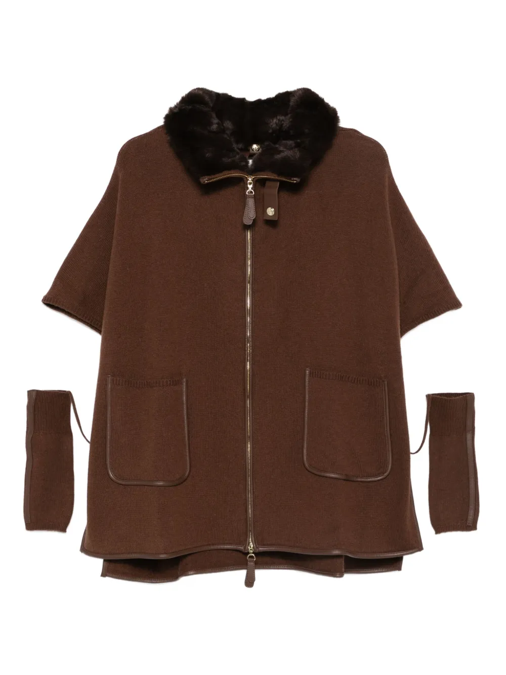 Кардиган-пальто на молнии Max & Moi, коричневый
Кардиган-пальто на молнии Max & Moi, коричневый