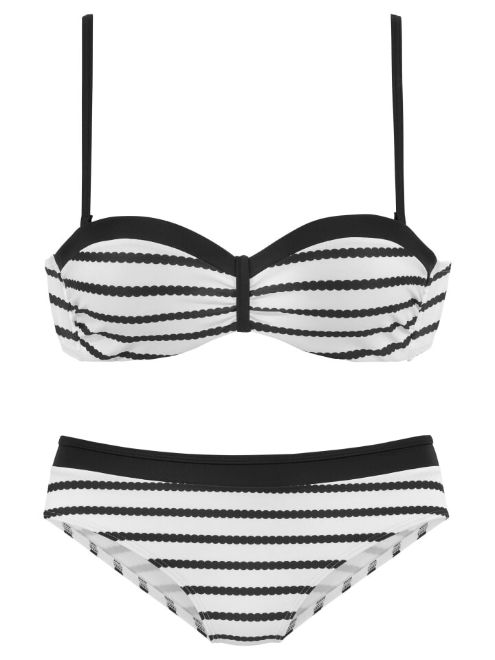Комплект бикини LASCANA, цвет schwarz/weiß
Комплект бикини LASCANA, цвет schwarz/weiß