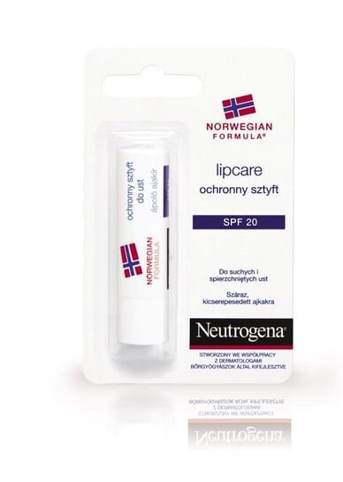 Защитный помада для губ SPF 20, 4,8 г Neutrogena Norwegian Formula
Защитный помада для губ SPF 20, 4,8 г Neutrogena Norwegian Formula