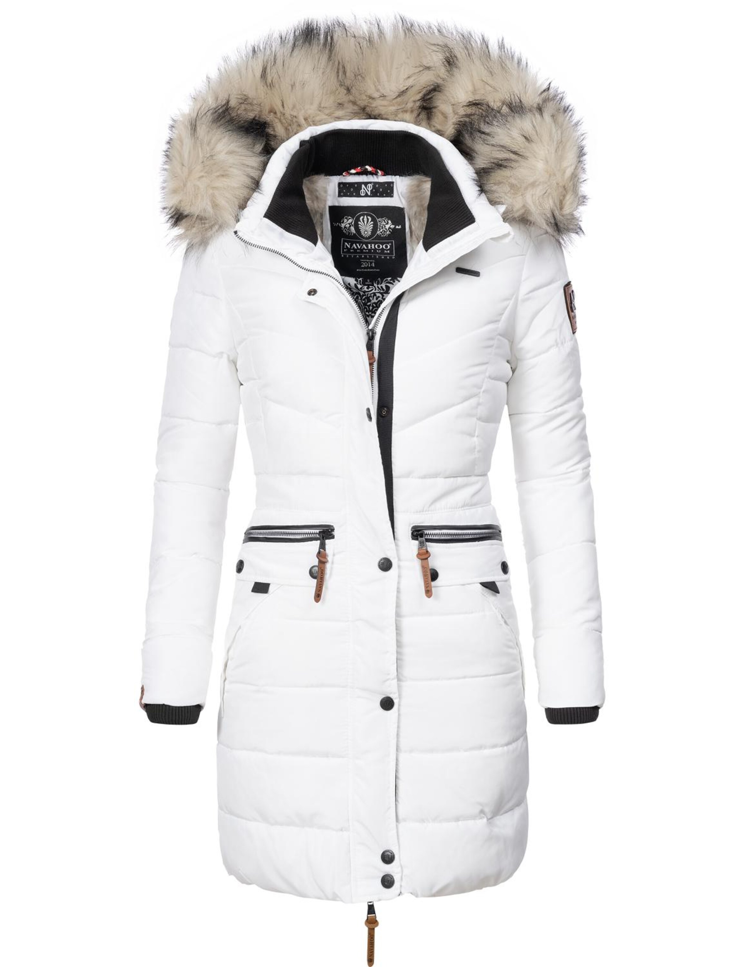 NAVAHOO Зимнее пальто 'Paula' в белом цвете
NAVAHOO Зимнее пальто 'Paula' в белом цвете