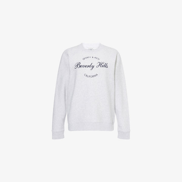 Свитшот Sporty & Rich Беверли с круглым вырезом из смесового хлопка, серый
Свитшот Sporty & Rich Беверли с круглым вырезом из смесового хлопка, серый