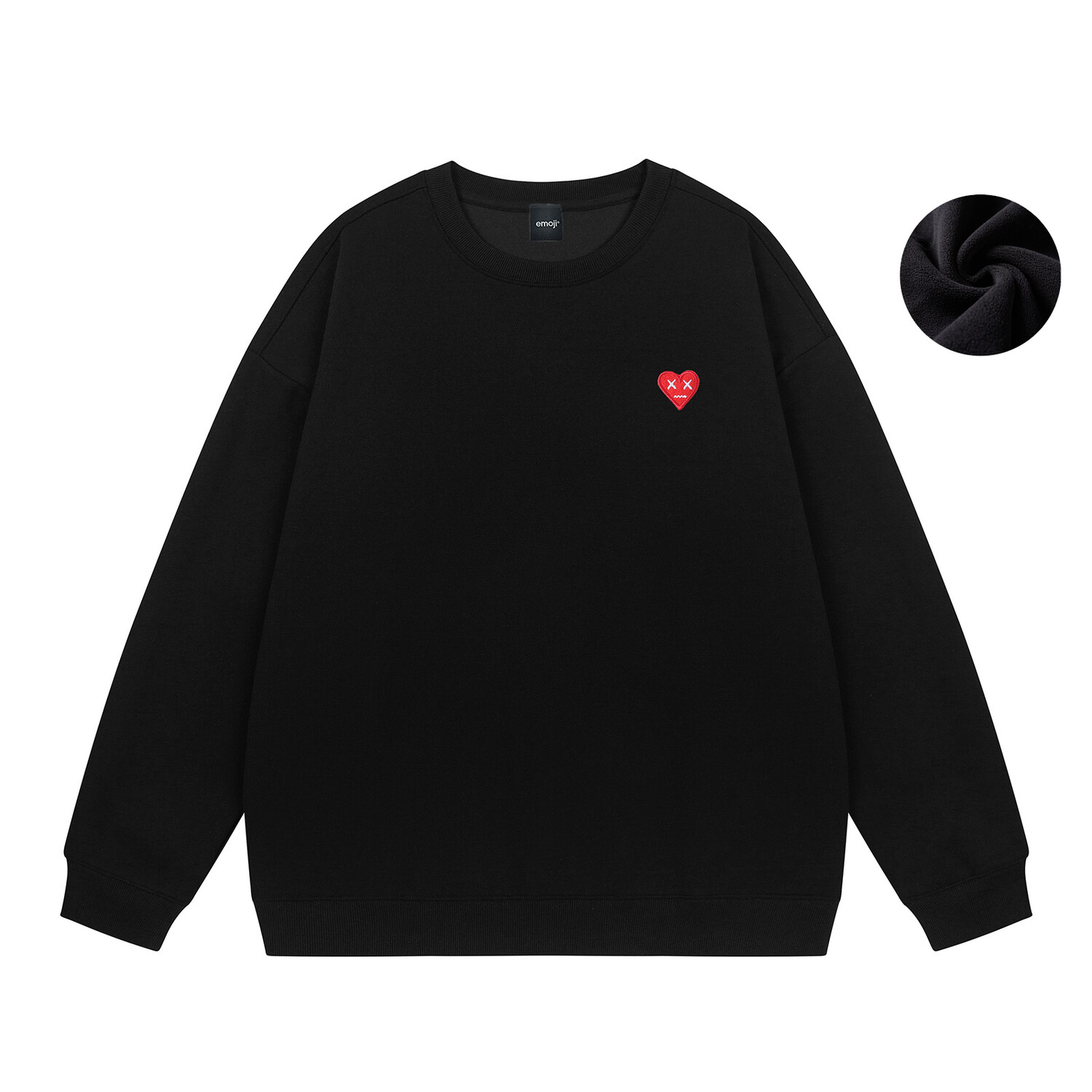 emoji Толстовка унисекс с эмодзи, Черный (на флисовой подкладке)
emoji Толстовка унисекс с эмодзи, Черный (на флисовой подкладке)