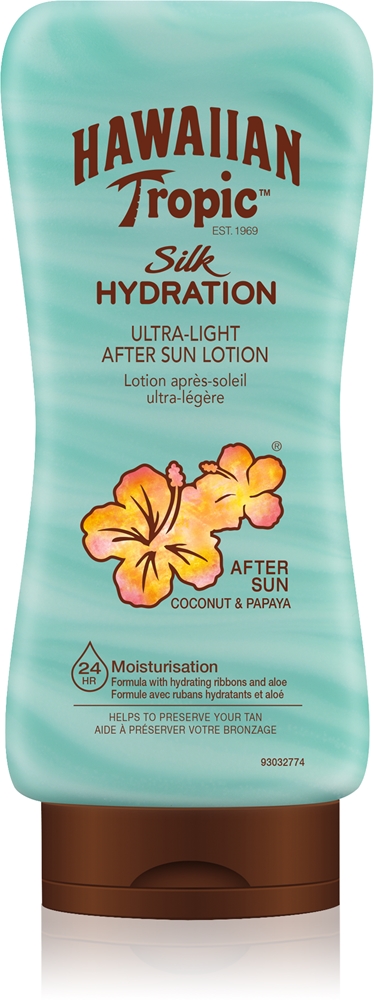 Ультралегкий бальзам после загара Silk Hydration Hawaiian Tropic, 180 мл
Ультралегкий бальзам после загара Silk Hydration Hawaiian Tropic, 180 мл