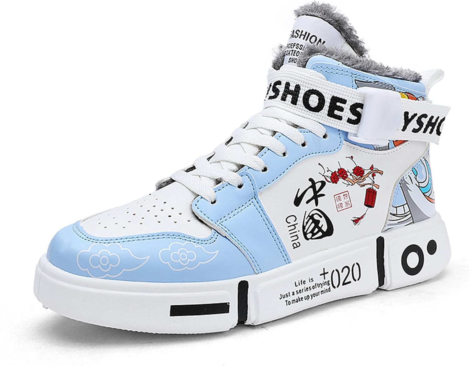 Мужские модные кроссовки высокие скейт-ботинки стильные кроссовки повседневные прогулочные туфли Spwagym, синий
Мужские модные кроссовки высокие скейт-ботинки стильные кроссовки повседневные прогулочные туфли Spwagym, синий