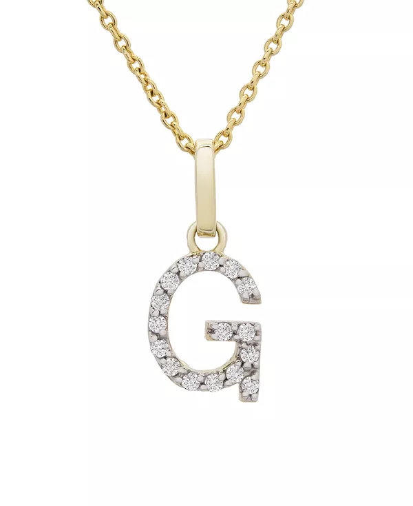 Ожерелье с бриллиантовой подвеской (1/10 карата) из 14-каратного золота, 17 дюймов + удлинитель 1 дюйм Macy'S, g
Ожерелье с бриллиантовой подвеской (1/10 карата) из 14-каратного золота, 17 дюймов + удлинитель 1 дюйм Macy'S, g