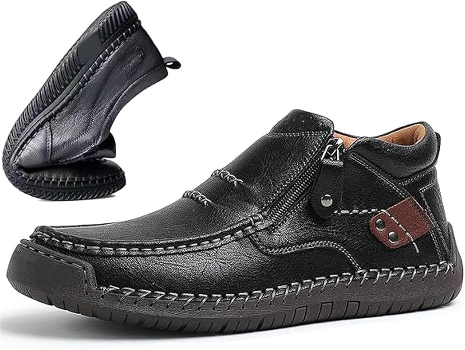 Мужские водительские ботинки, мужские ручной работы премиум-класса из кожи слипоны для вождения, путешествий и активного отдыха Generic, черный
Мужские водительские ботинки, мужские ручной работы премиум-класса из кожи слипоны для вождения, путешествий и активного отдыха Generic, черный