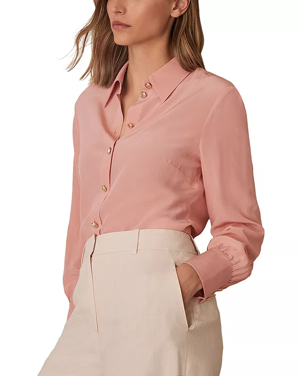 Шелковая рубашка Джанны Reiss, розовый
Шелковая рубашка Джанны Reiss, розовый