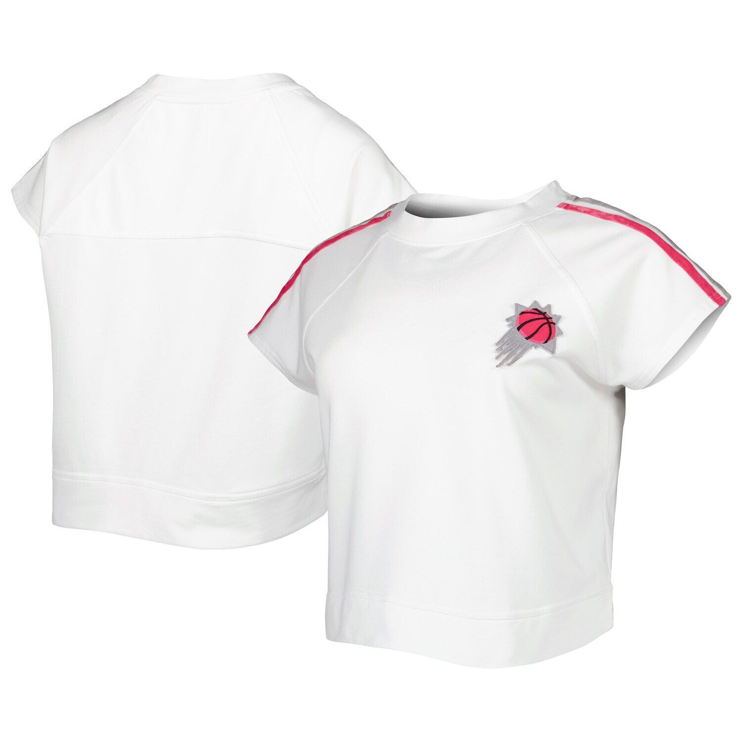 Женская укороченная толстовка с короткими рукавами Lusso White Phoenix Suns Margot
Женская укороченная толстовка с короткими рукавами Lusso White Phoenix Suns Margot