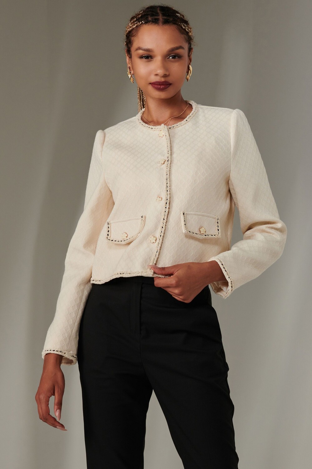 Укороченная винтажная куртка Jolie Moi, бежевый
Укороченная винтажная куртка Jolie Moi, бежевый