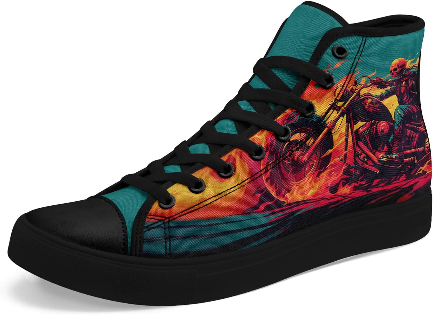 Высокие кеды на шнуровке AWSOLE Gothic с черепом для мужчин и женщин с принтами бабочек, пламени и цветов, яркие плоские повседневные кроссовки для прогулок, черный/зеленый/оранжевый
Высокие кеды на шнуровке AWSOLE Gothic с черепом для мужчин и женщин с принтами бабочек, пламени и цветов, яркие плоские повседневные кроссовки для прогулок, черный/зеленый/оранжевый