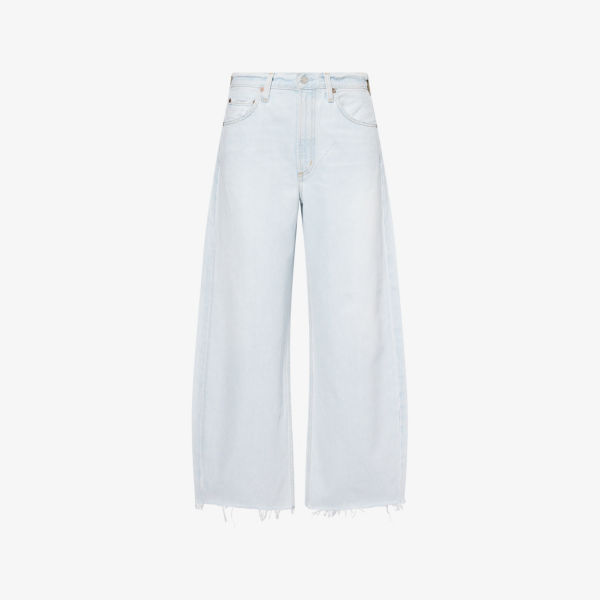 Джинсы Agolde с низкой посадкой, бело-голубой
Джинсы Agolde с низкой посадкой, бело-голубой