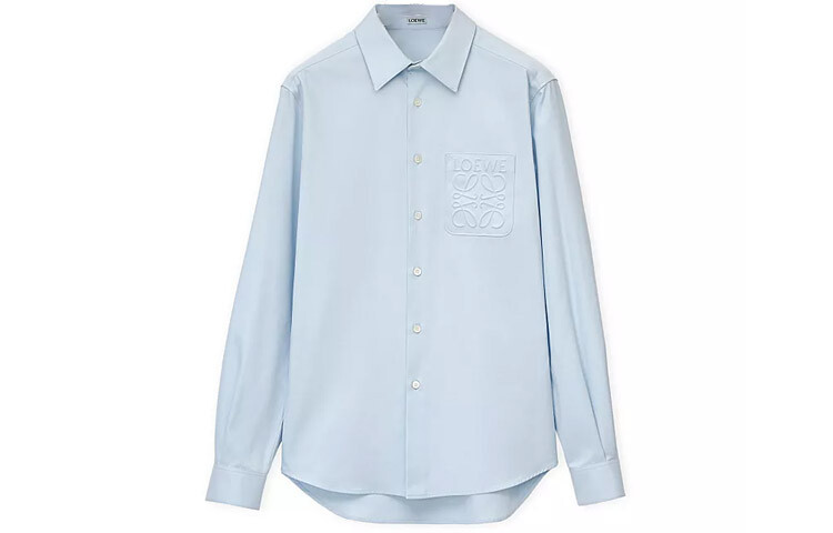 Рубашка мужская светло-синяя Loewe, светло-голубой
Рубашка мужская светло-синяя Loewe, светло-голубой
