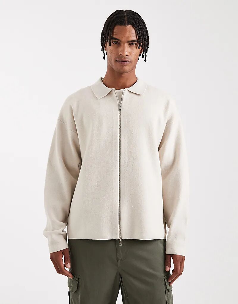 Мягкий вязаный кардиган на молнии Jack & Jones Premium бежевого цвета
Мягкий вязаный кардиган на молнии Jack & Jones Premium бежевого цвета