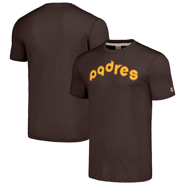 Мужская коричневая футболка San Diego Padres Cooperstown Collection с ручной росписью Tri-Blend Homage
Мужская коричневая футболка San Diego Padres Cooperstown Collection с ручной росписью Tri-Blend Homage