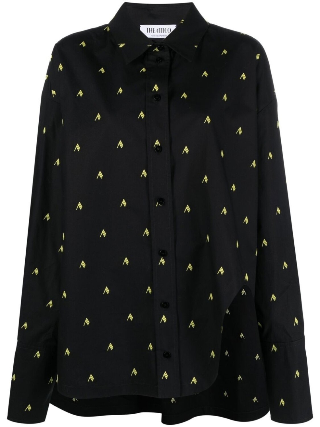 The Attico рубашка оверсайз Diana с логотипом, черный
The Attico рубашка оверсайз Diana с логотипом, черный